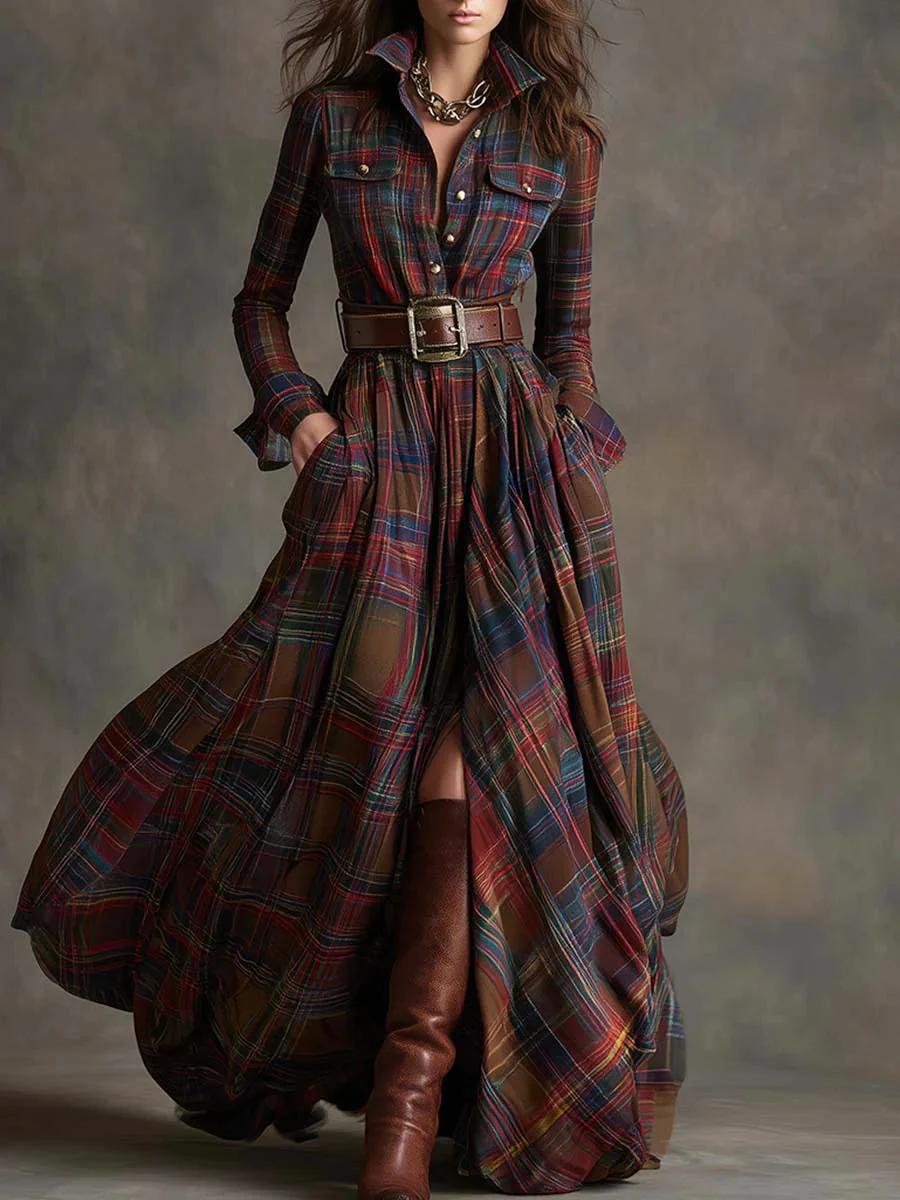 Scarlett | Tailliertes Hemdblusenkleid