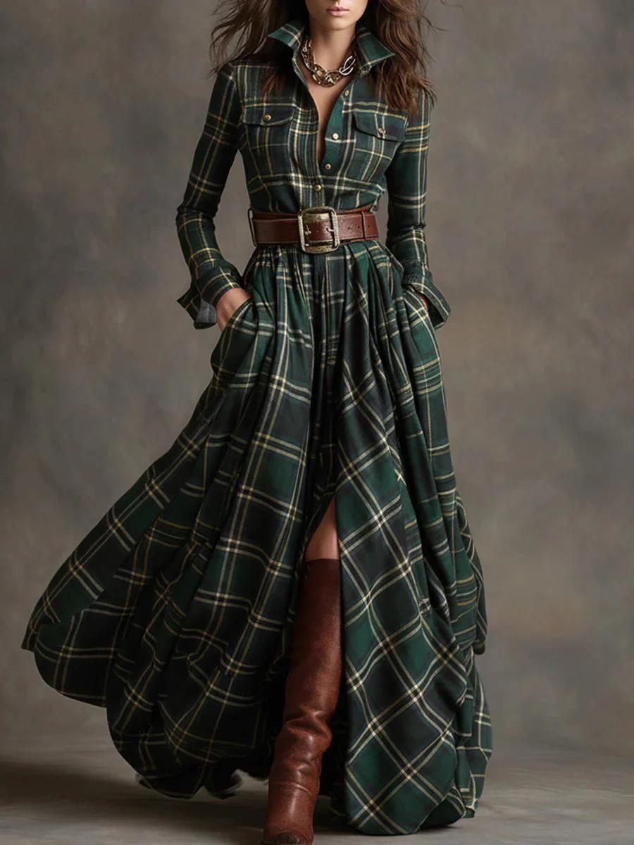 Scarlett | Tailliertes Hemdblusenkleid